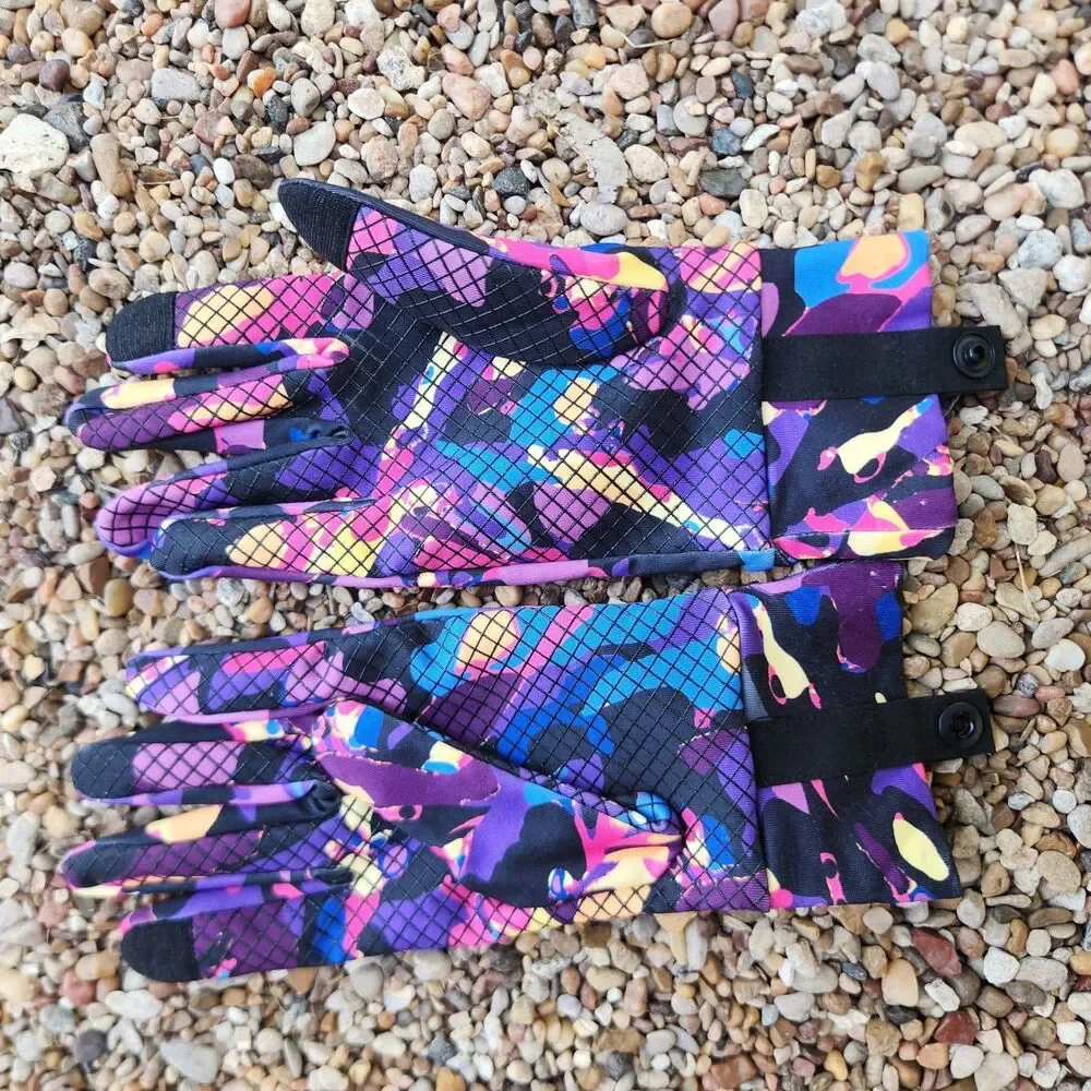 Terramar Climasense 3.0 Gloves Colorful Camo Womens Size Large Rising Sun W9218